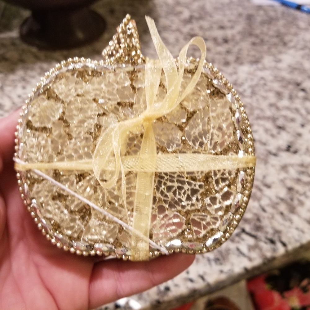 Gold Boutique Pumpkin Fall Coasters